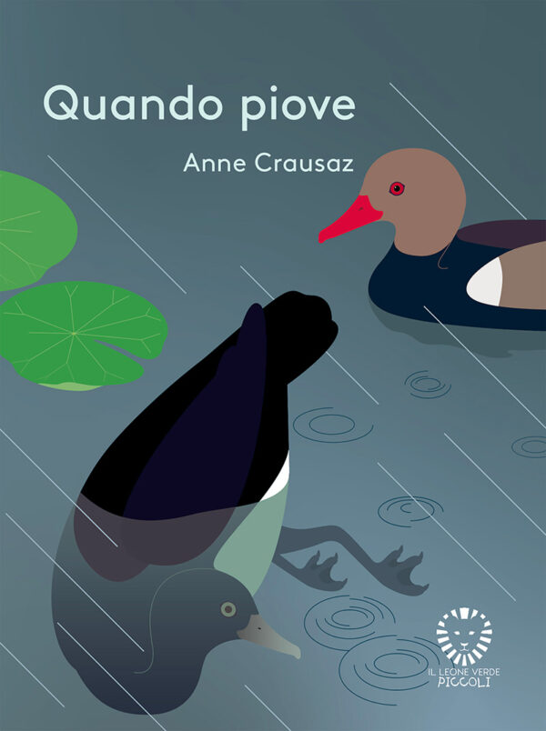 Copertina libro quando piove Anne Crausaz leone verde edizioni torino